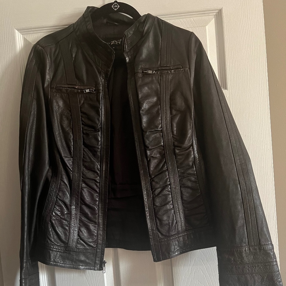 100% Genuine Leather-Dark Brown Scuba Jacket - Wilson’s Leather